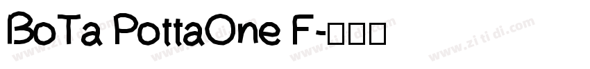 BoTa PottaOne F字体转换
